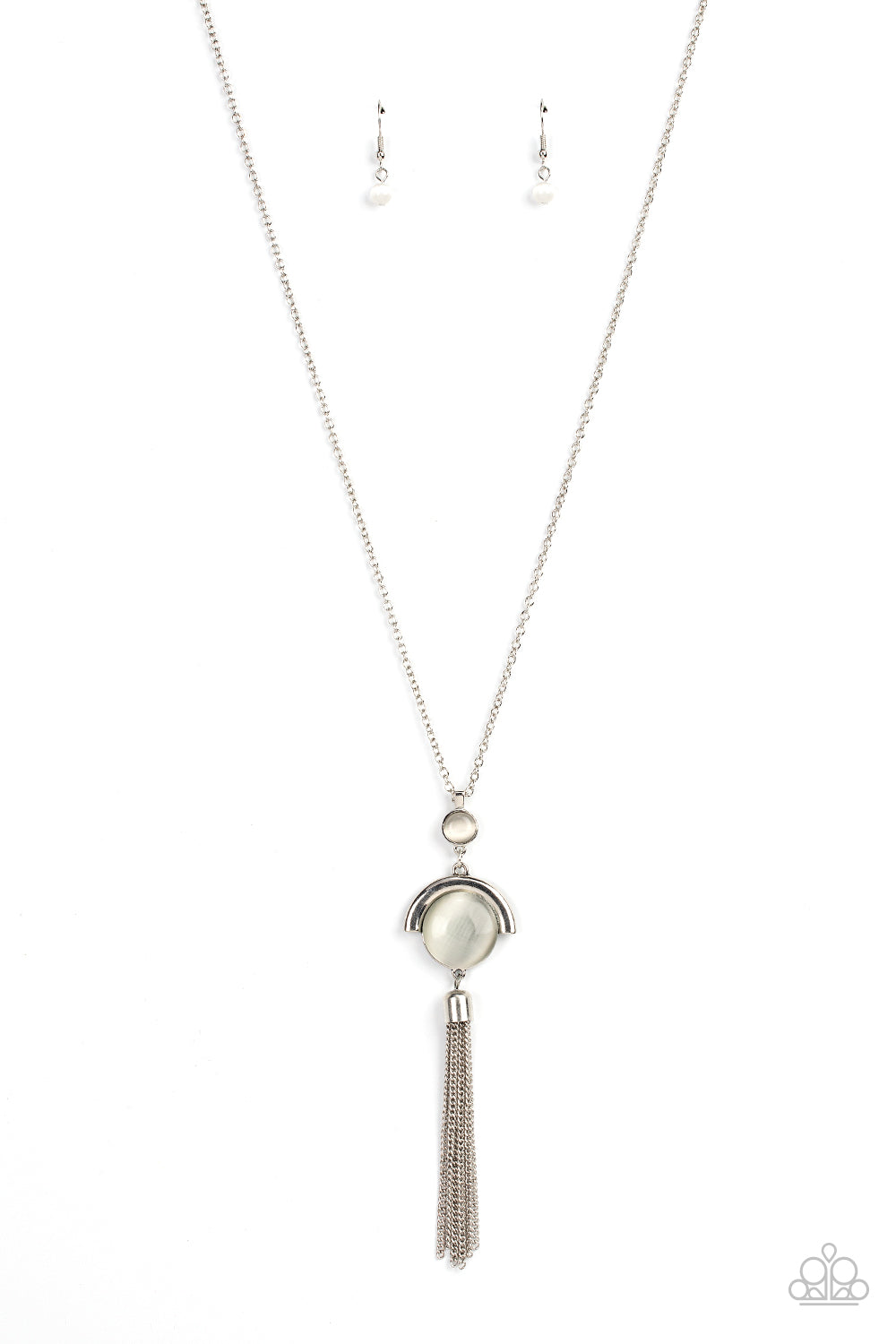 Lavishly Lucid - white - Paparazzi necklace