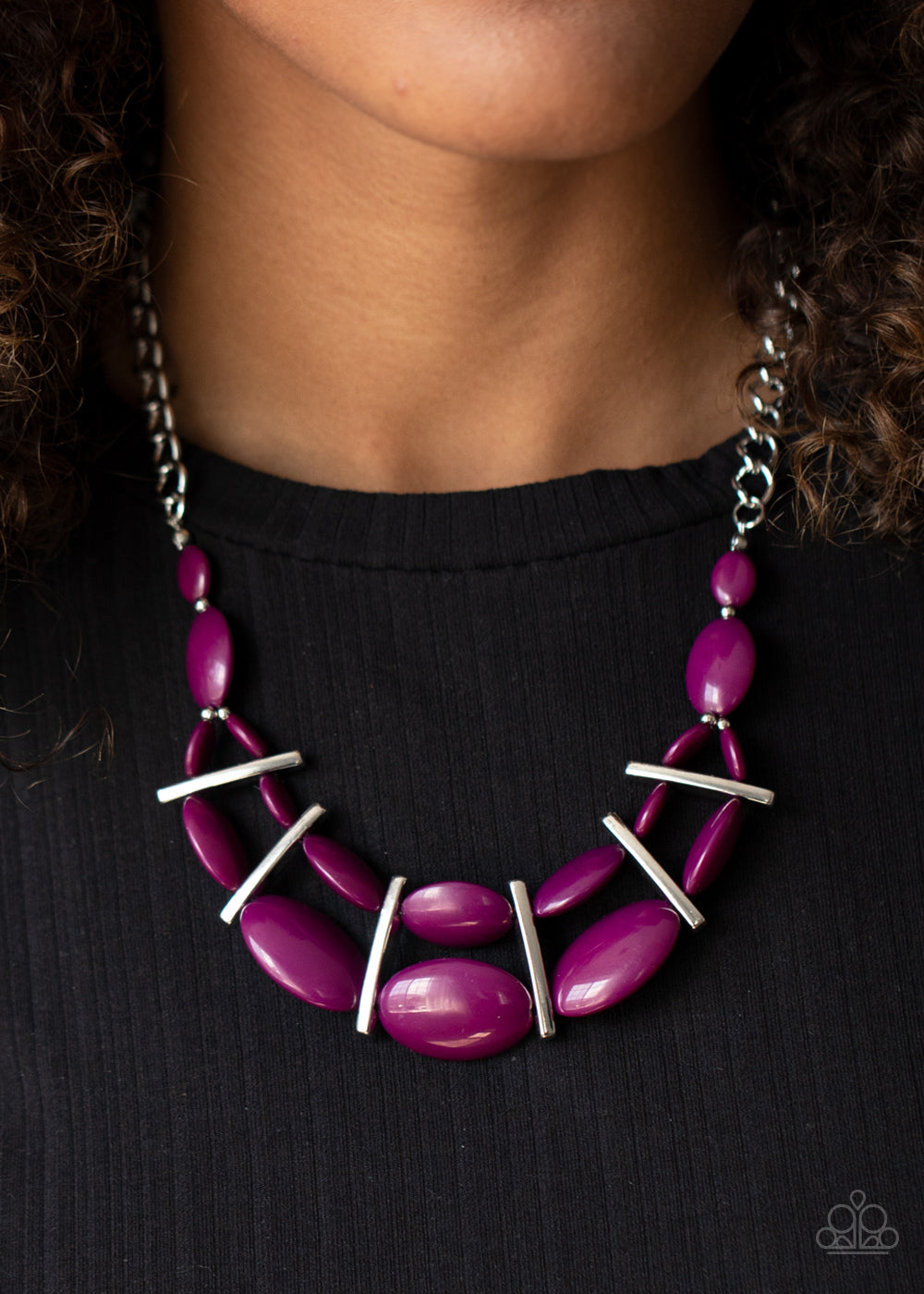 Law of the Jungle - purple - Paparazzi necklace