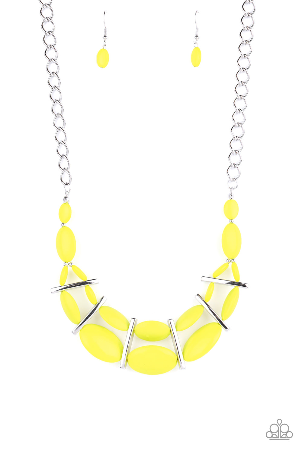 Law of the Jungle - yellow - Paparazzi necklace