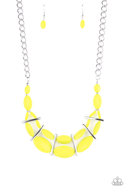 Law of the Jungle - yellow - Paparazzi necklace