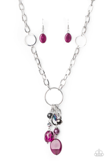 Lay Down Your CHARMS - purple - Paparazzi necklace