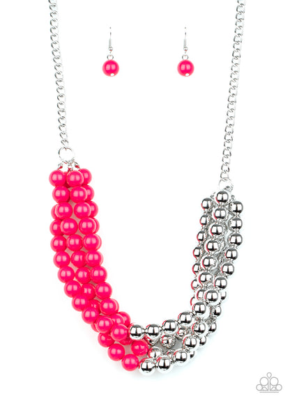 Layer After Layer - pink - Paparazzi necklace