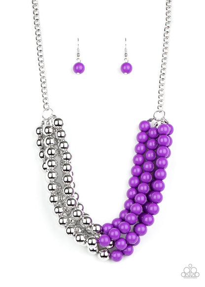 Layer After Layer - purple - Paparazzi necklace