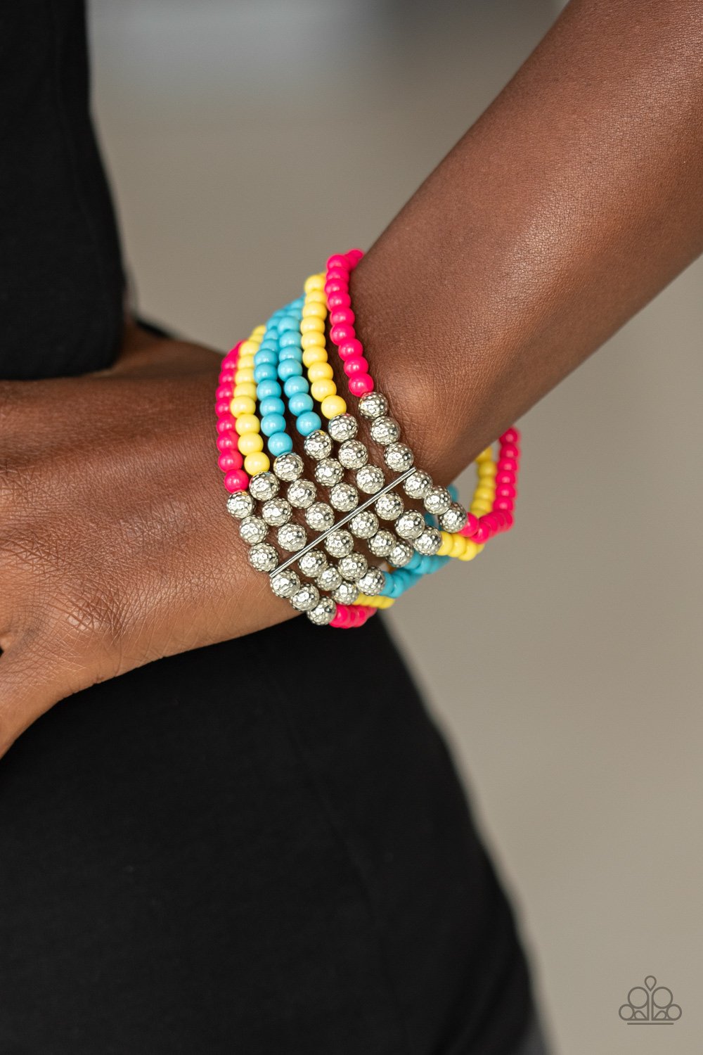 Layer It On Thick-multi-Paparazzi bracelet