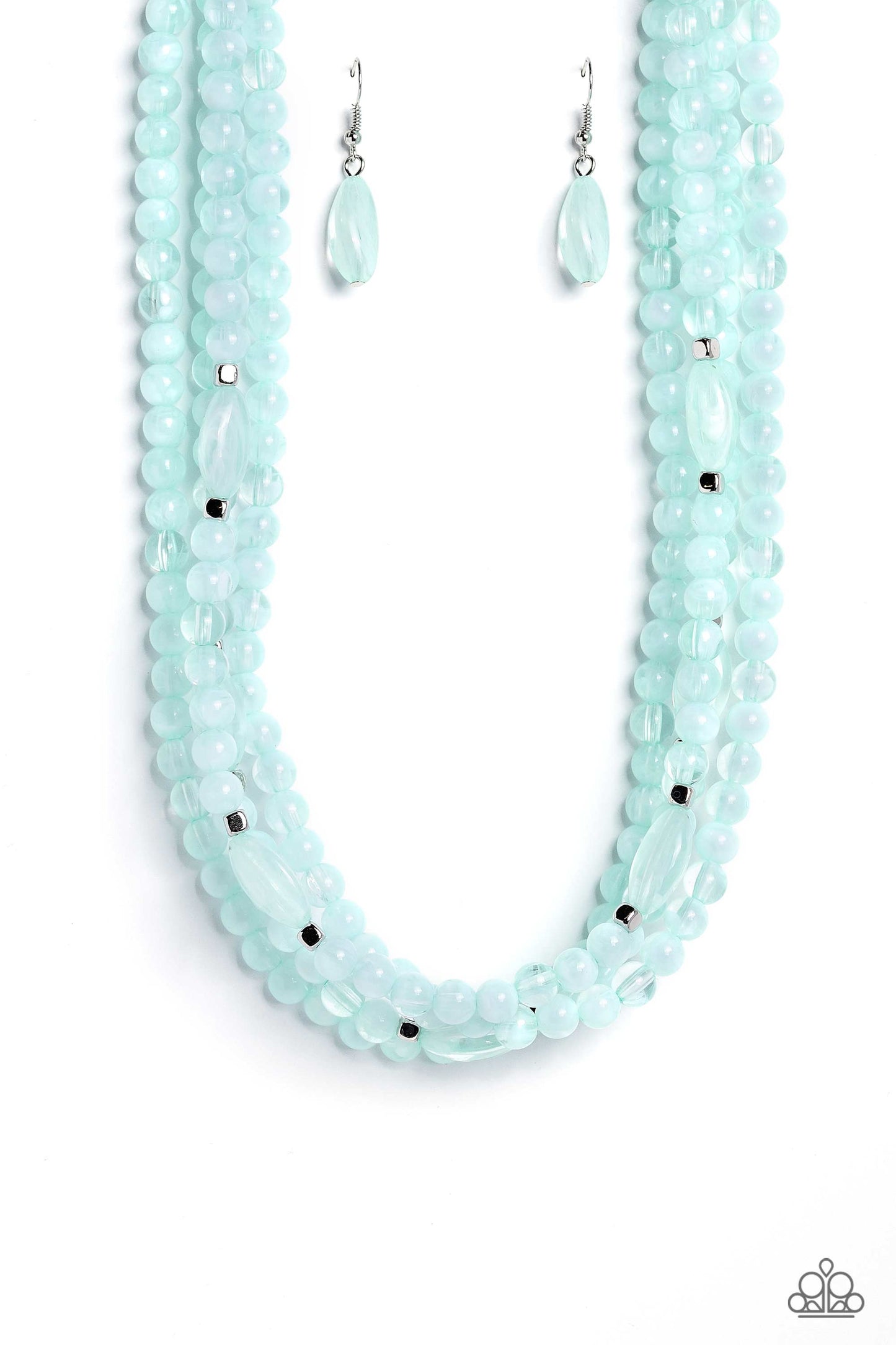 Layered Lass - blue - Paparazzi necklace