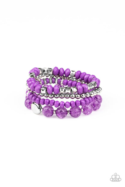 Layered Luster - purple - Paparazzi bracelet