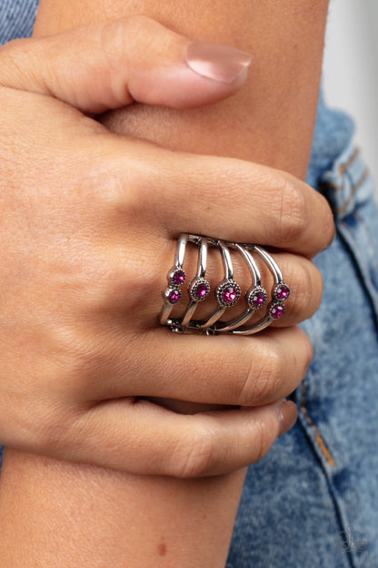 Layer On The Luster - pink - Paparazzi ring