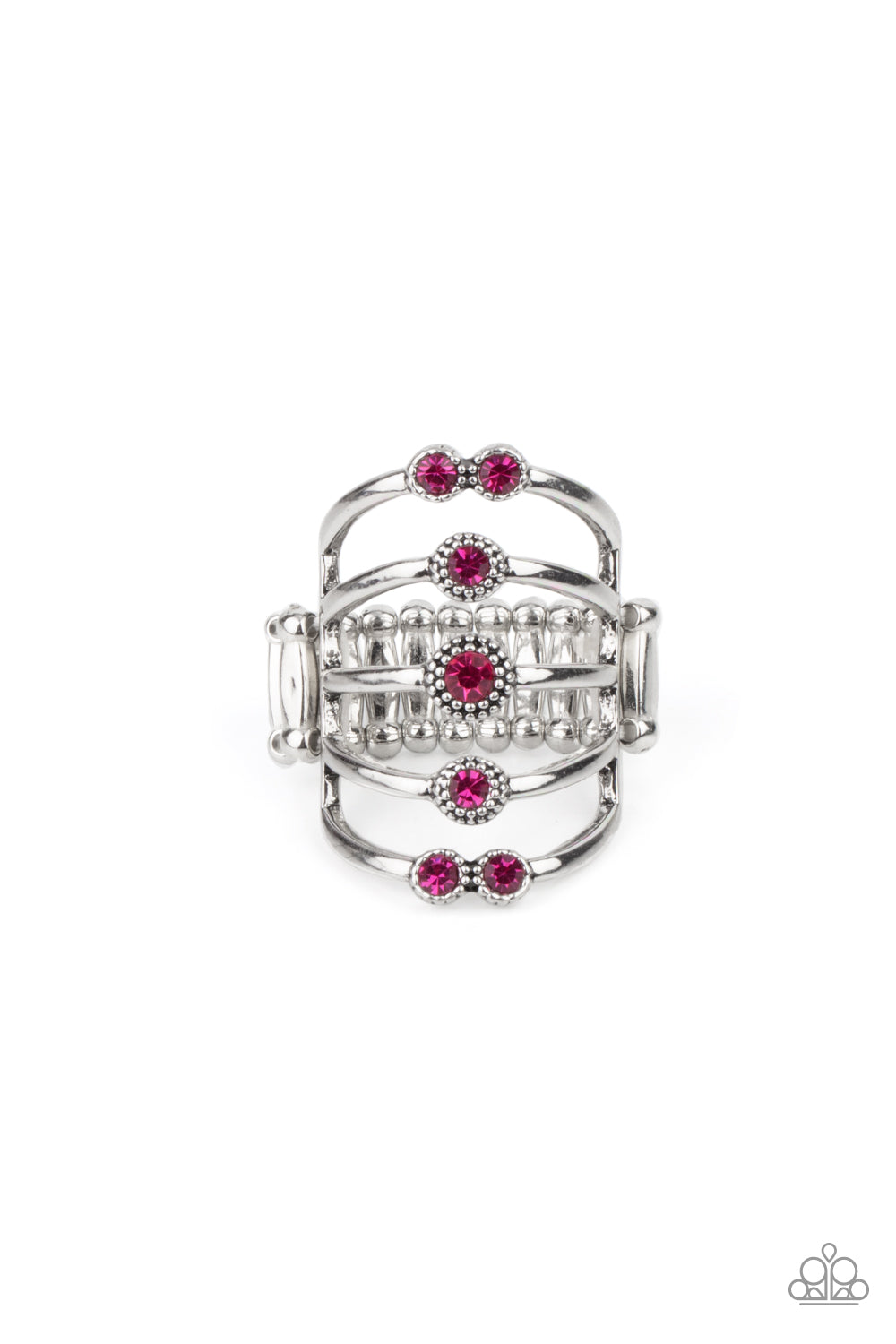Layer On The Luster - pink - Paparazzi ring
