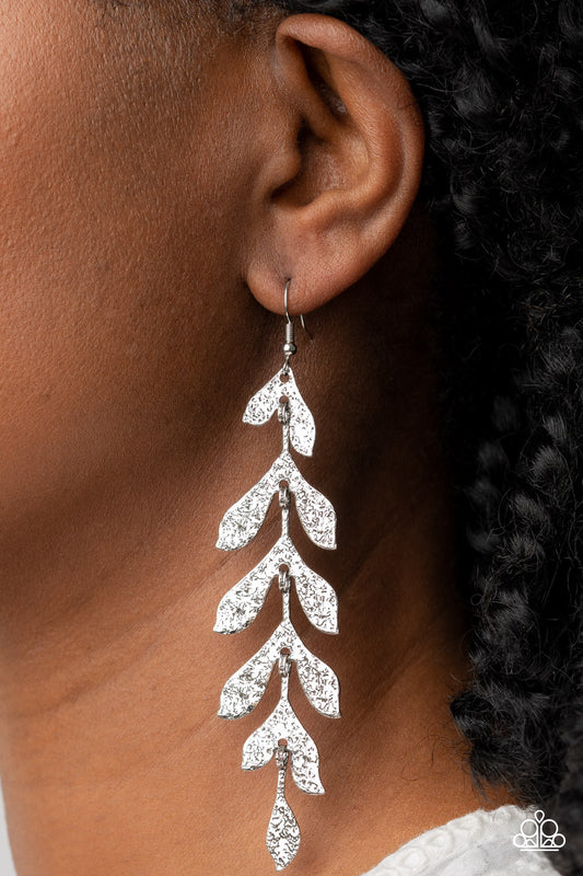 Lead From the FROND - silver - Paparazzi earrings