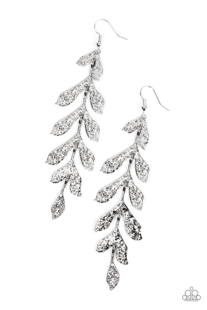 Lead From the FROND - silver - Paparazzi earrings