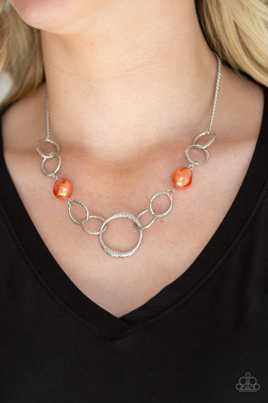 Lead Role-orange-Paparazzi necklace
