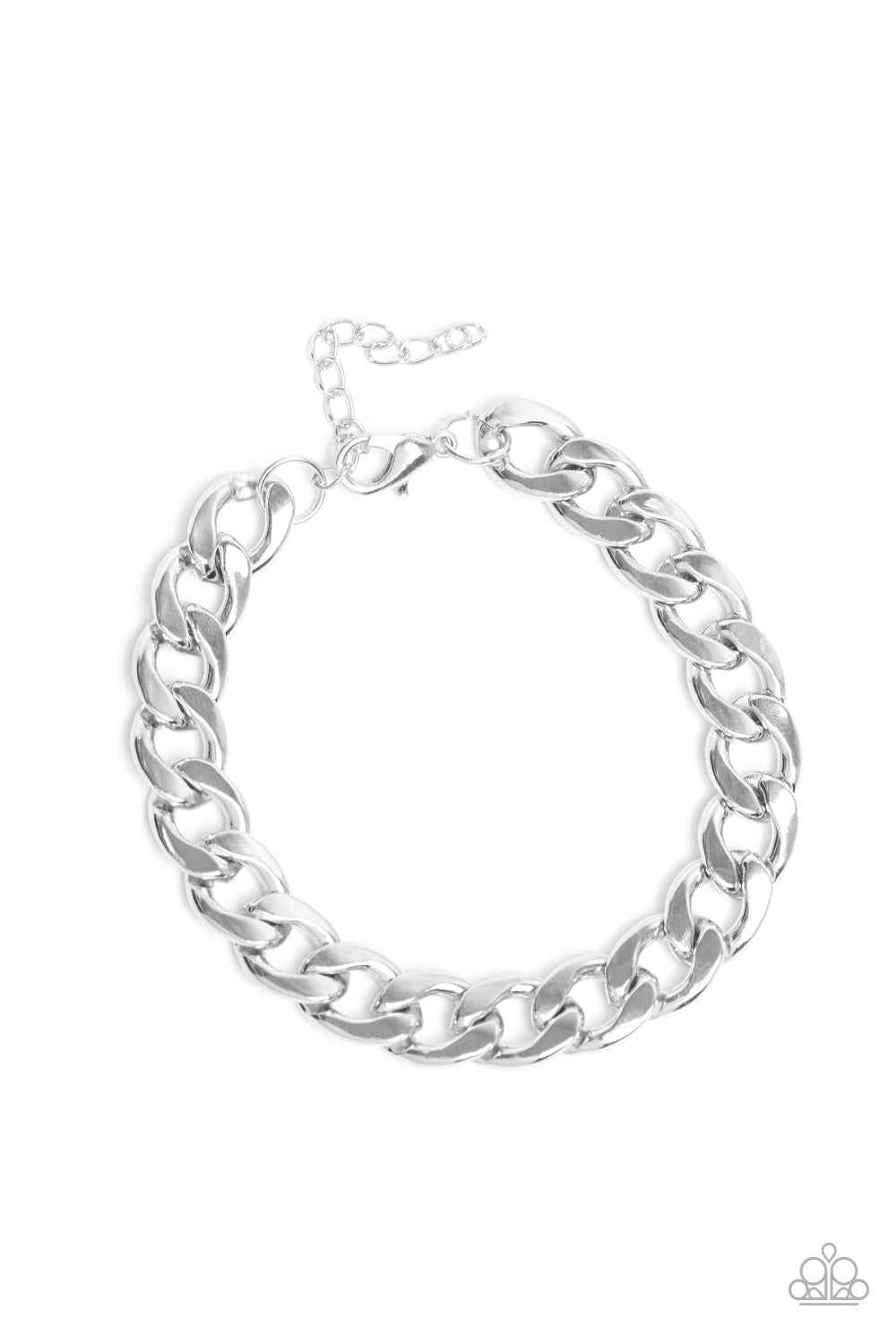 Leader Board - silver - Paparazzi mens bracelet