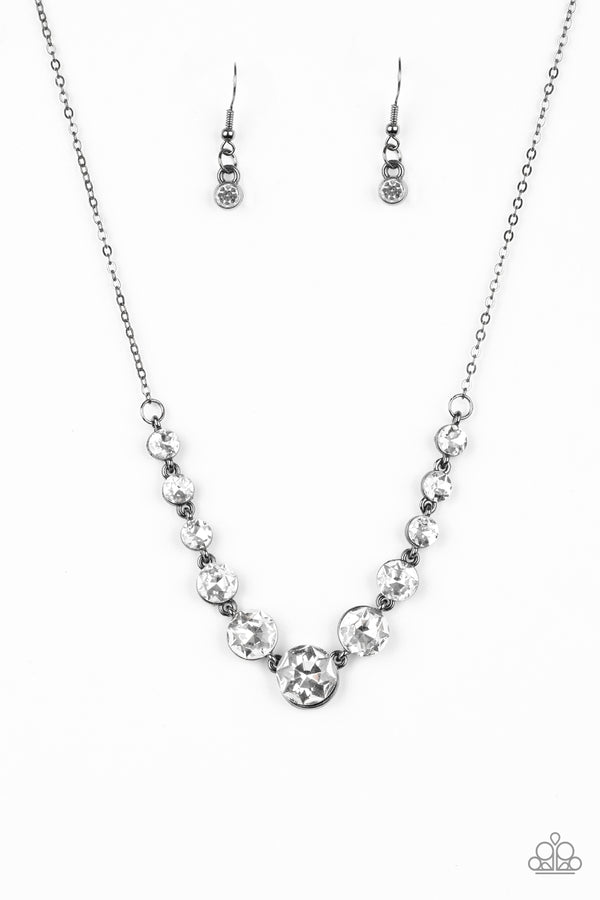 Leading Socialite - black - Paparazzi necklace – JewelryBlingThing