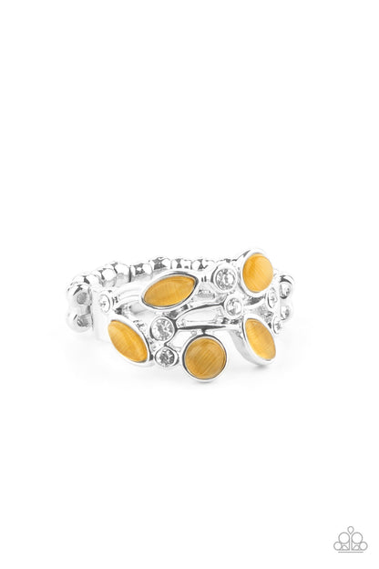 Leafy Luster - yellow - Paparazzi ring