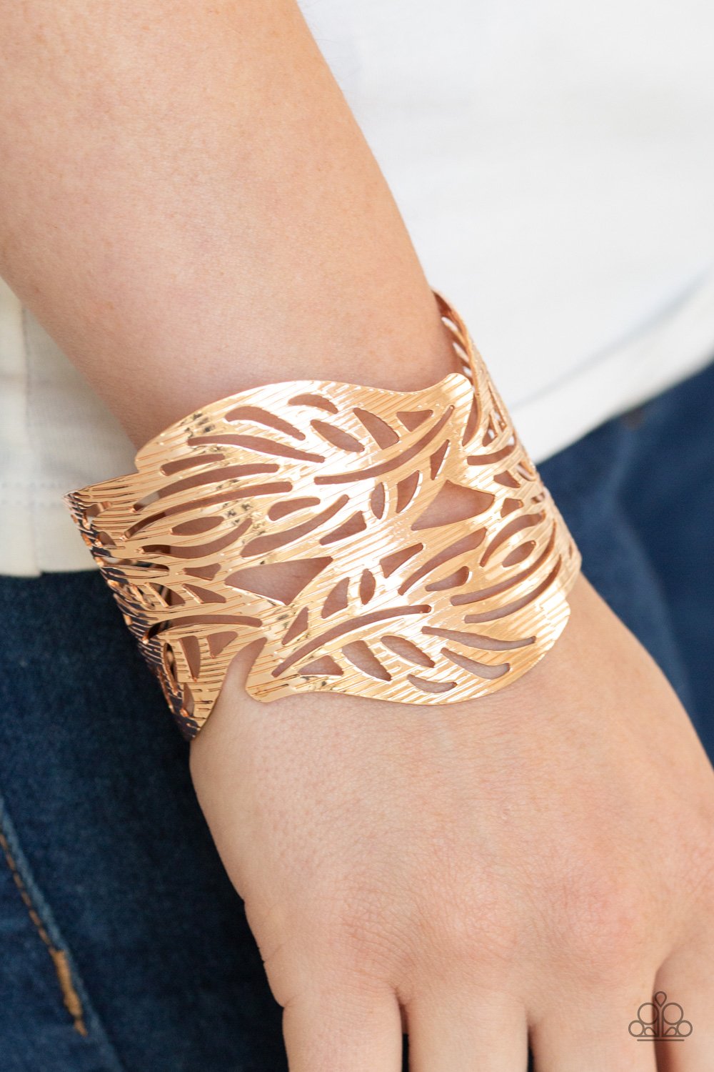 Leafy Lei - rose gold - Paparazzi bracelet