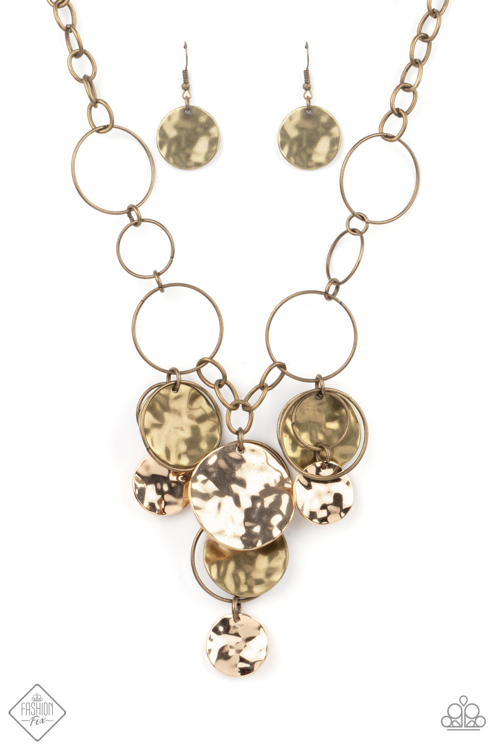 Learn the HARDWARE Way - brass - Paparazzi necklace