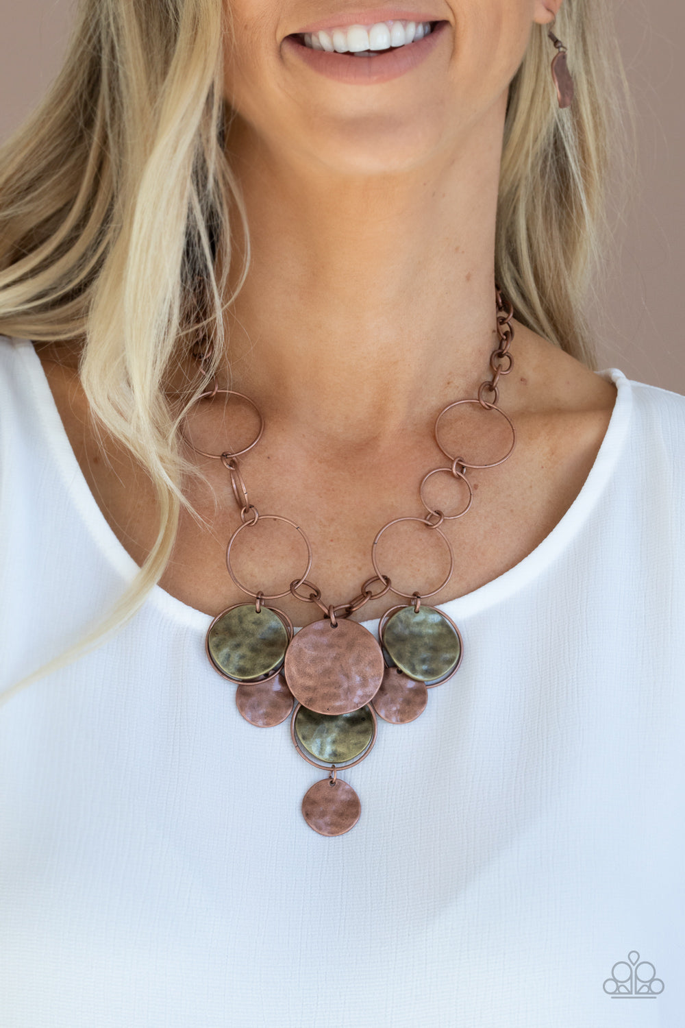 Learn the HARDWARE Way - copper - Paparazzi necklace