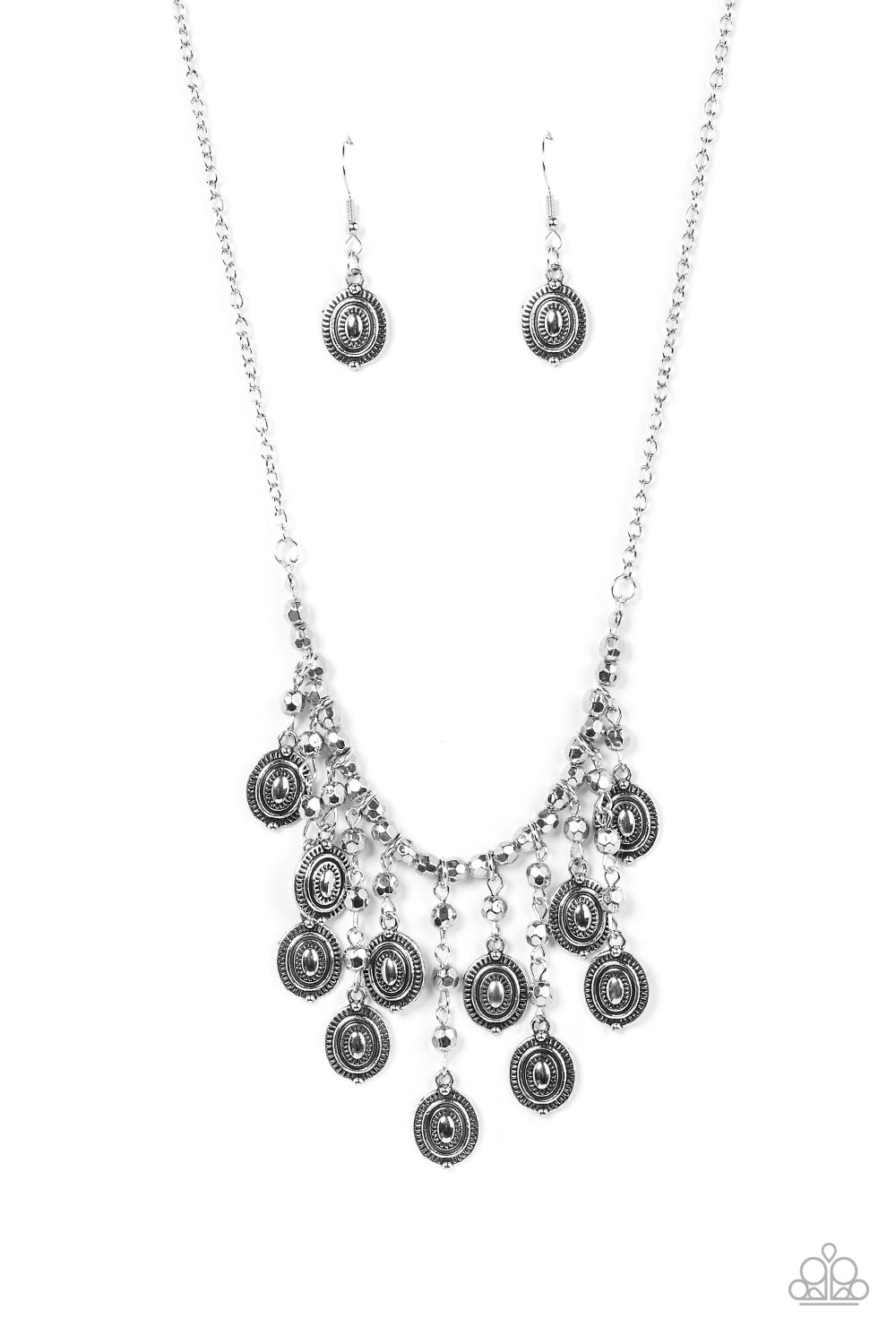 Leave it in the PASTURE - silver - Paparazzi necklace