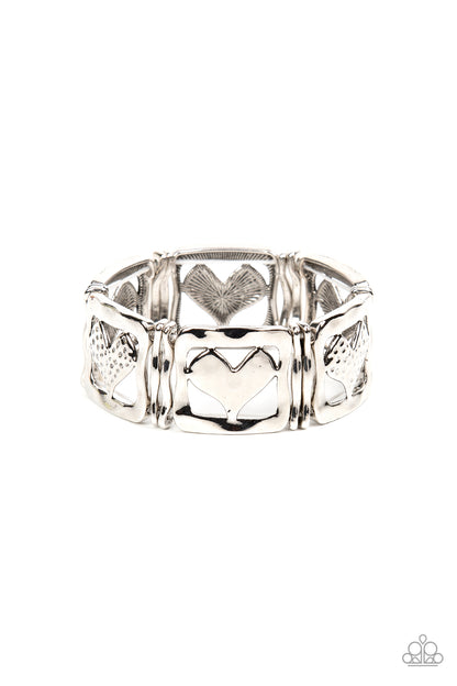 Legendary Lovers - silver - Paparazzi bracelet