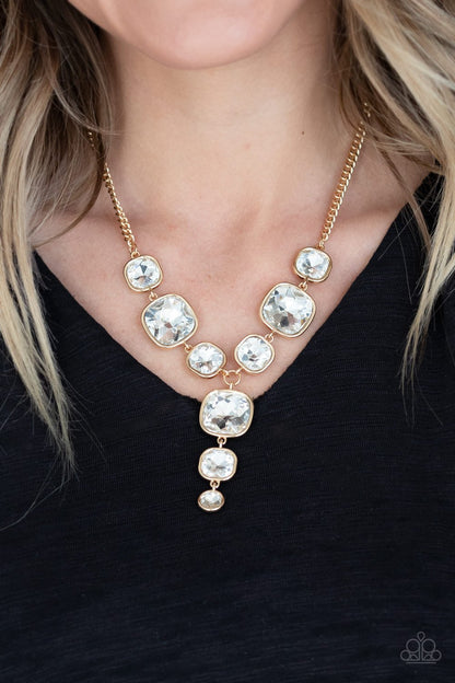 Legendary Luster-gold-Paparazzi necklace