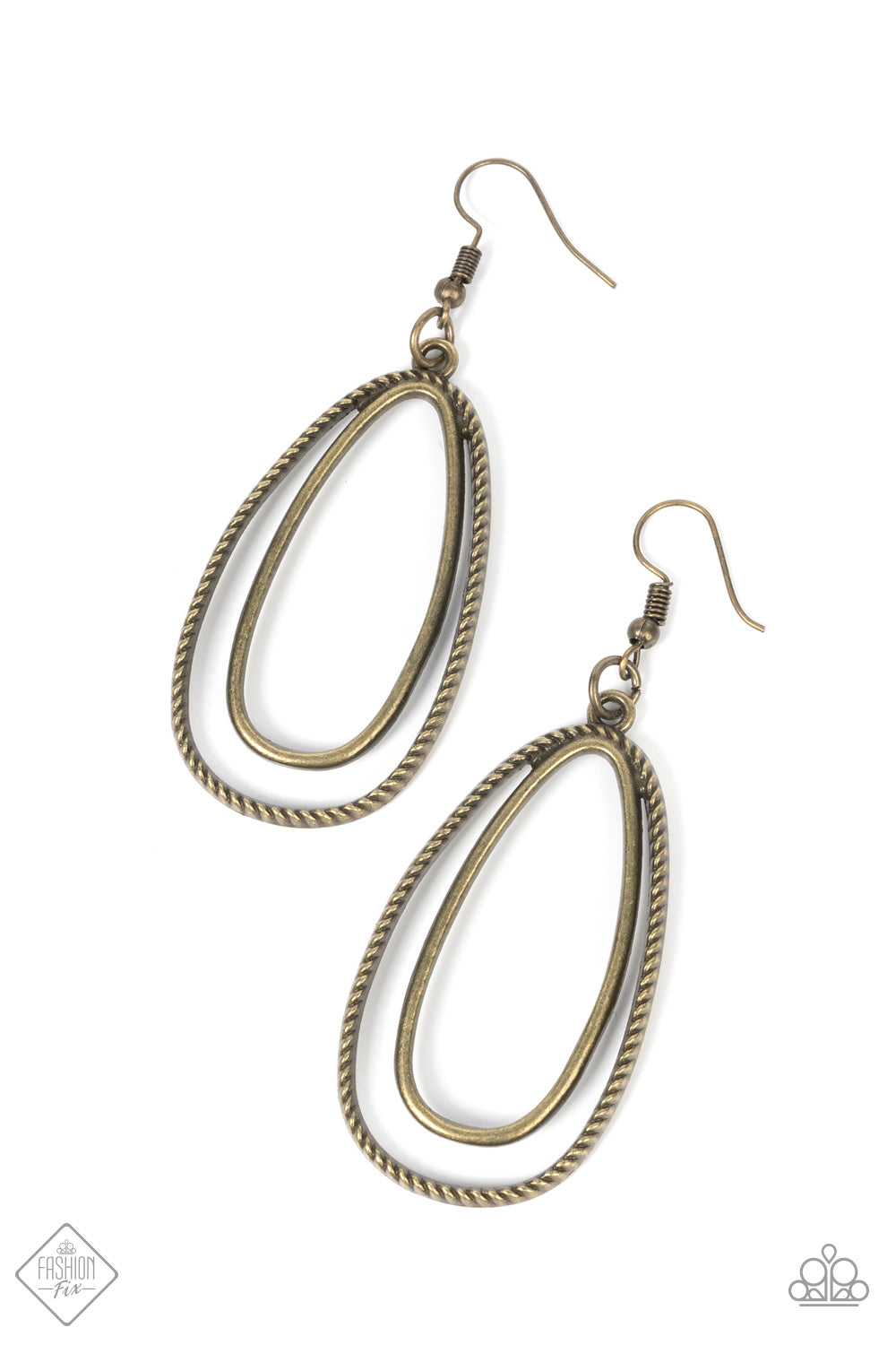 Lend Me Your Lasso - brass - Paparazzi earrings