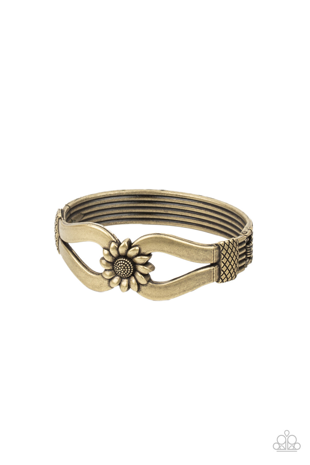 Let A Hundred SUNFLOWERS Bloom - brass - Paparazzi bracelet