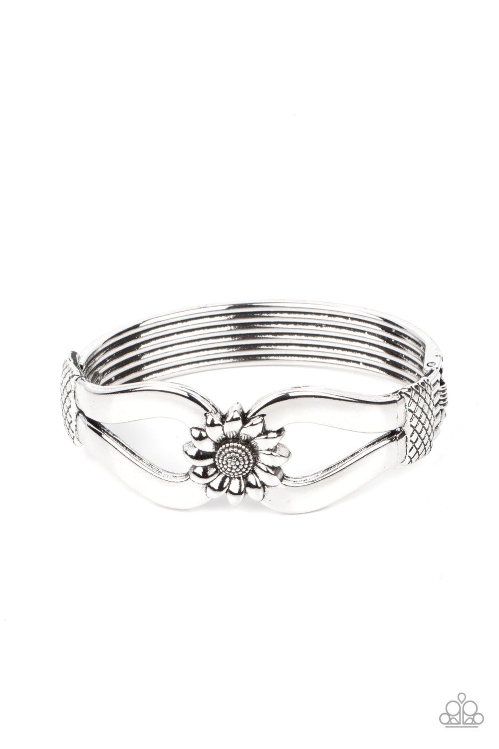 Let A Hundred SUNFLOWERS Bloom - silver - Paparazzi bracelet