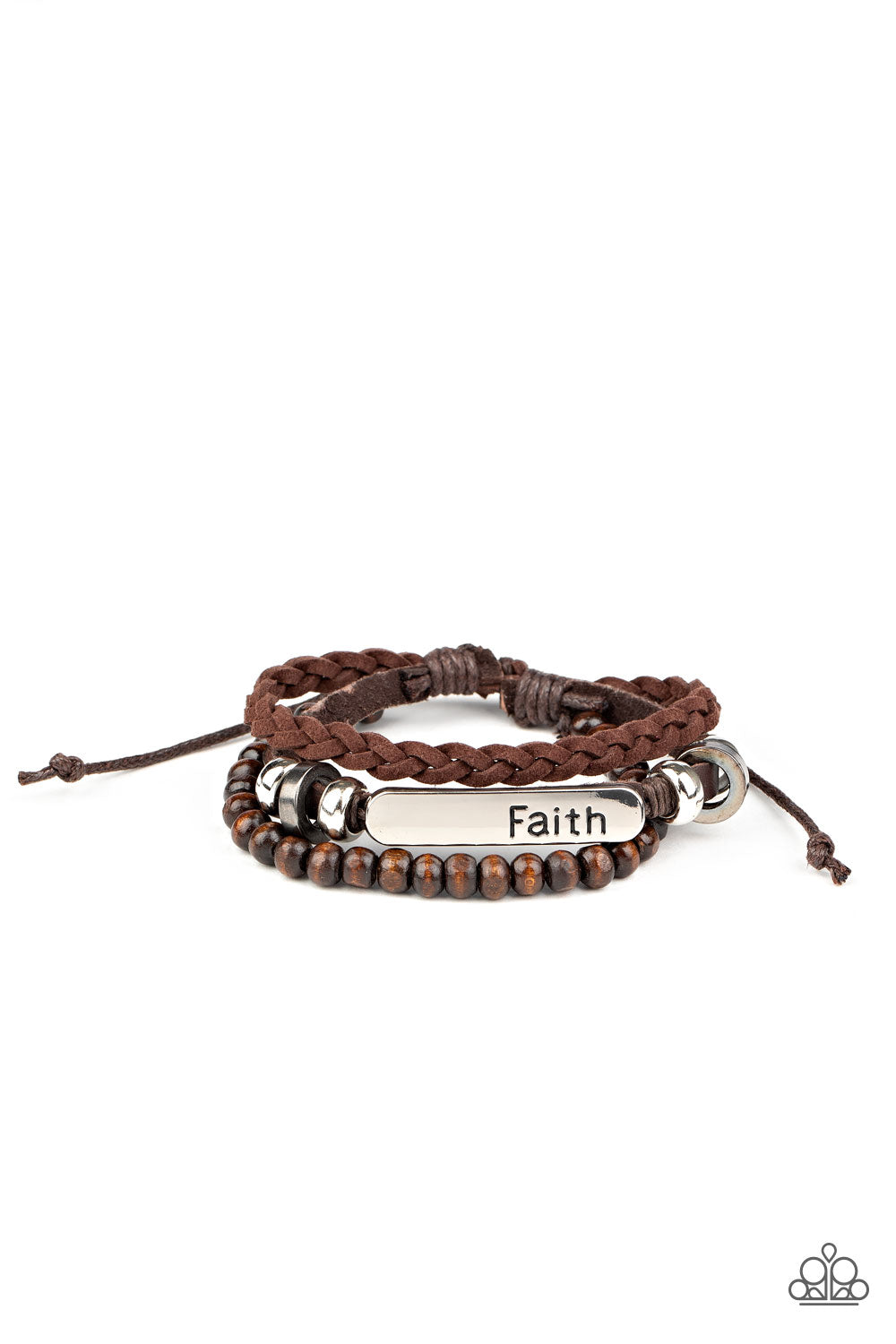 Let Faith Be Your Guide - brown - Paparazzi bracelet