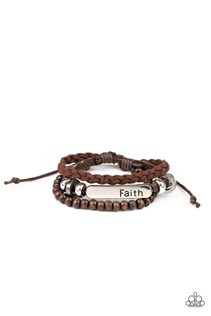 Let Faith Be Your Guide brown Paparazzi bracelet JewelryBlingThing