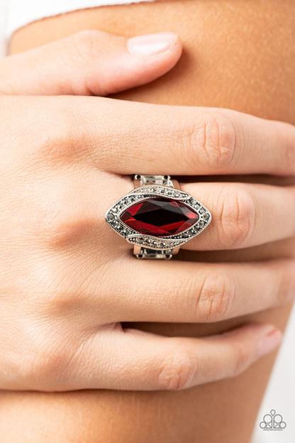Let Me Take a REIGN Check - red - Paparazzi ring