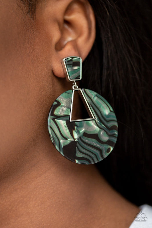 Let HEIR Rip-green-Paparazzi earrings
