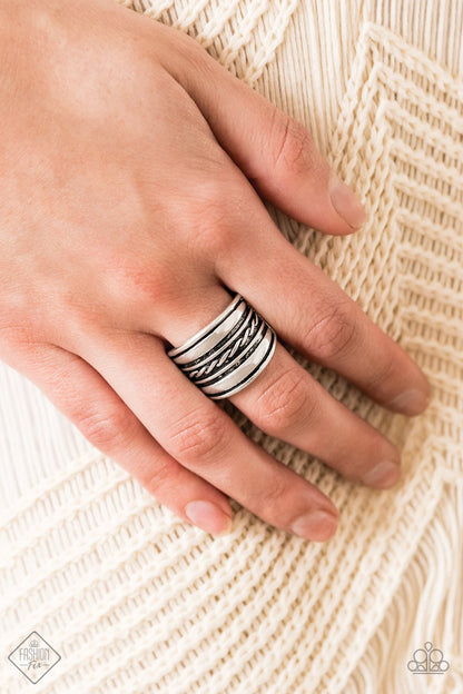 Let It LAYER-silver-Paparazzi ring