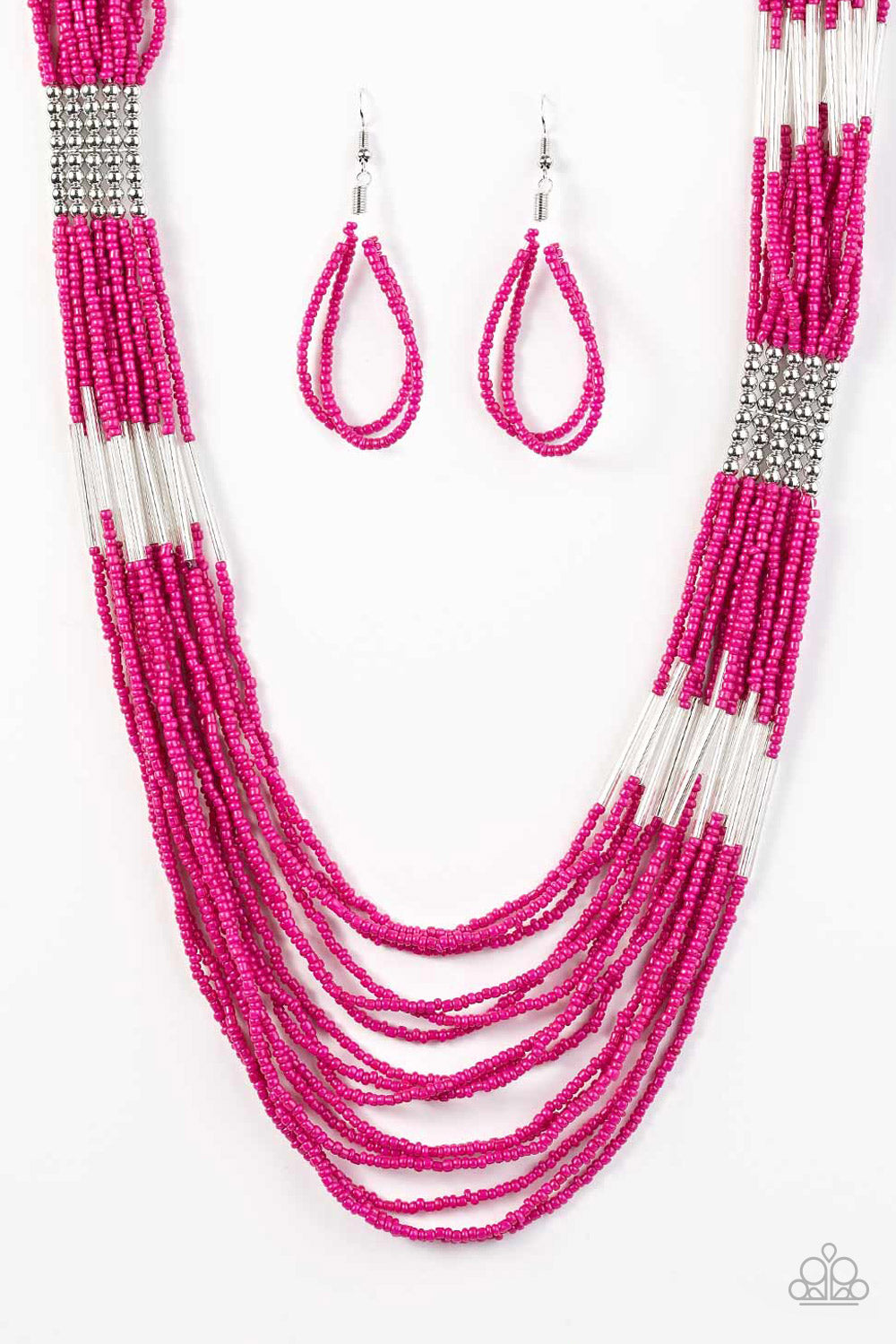 Let It BEAD - pink - Paparazzi necklace
