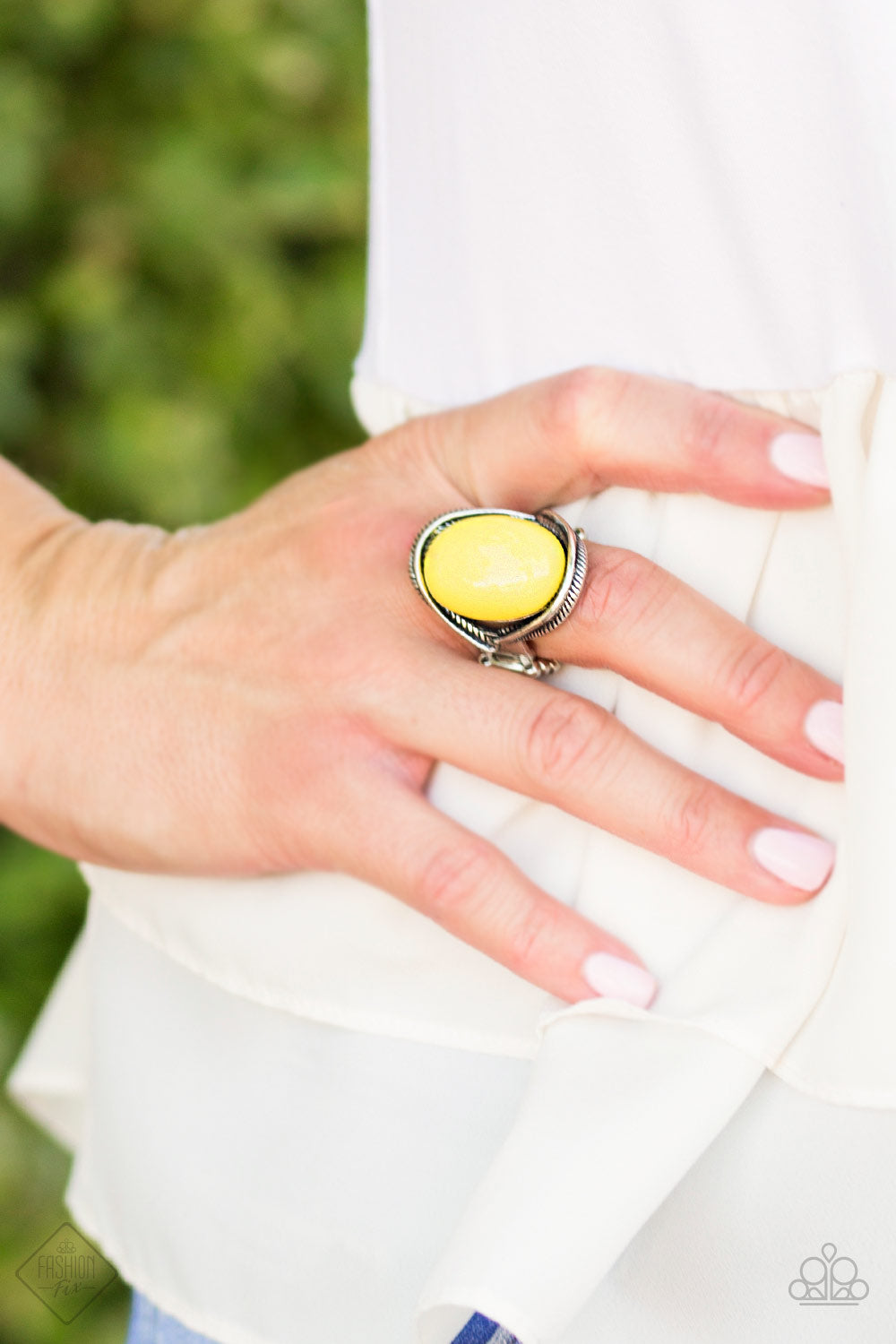 Lets Get This Party Poppin - yellow - Paparazzi ring