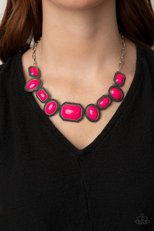 Lets Get Loud - pink - Paparazzi necklace