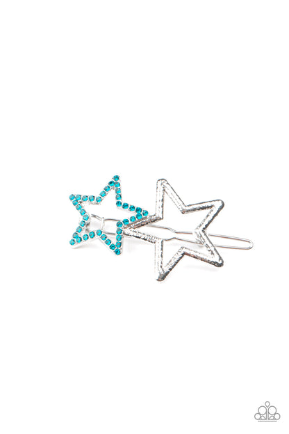Lets Get This Party STAR-ted - blue - Paparazzi hair clip