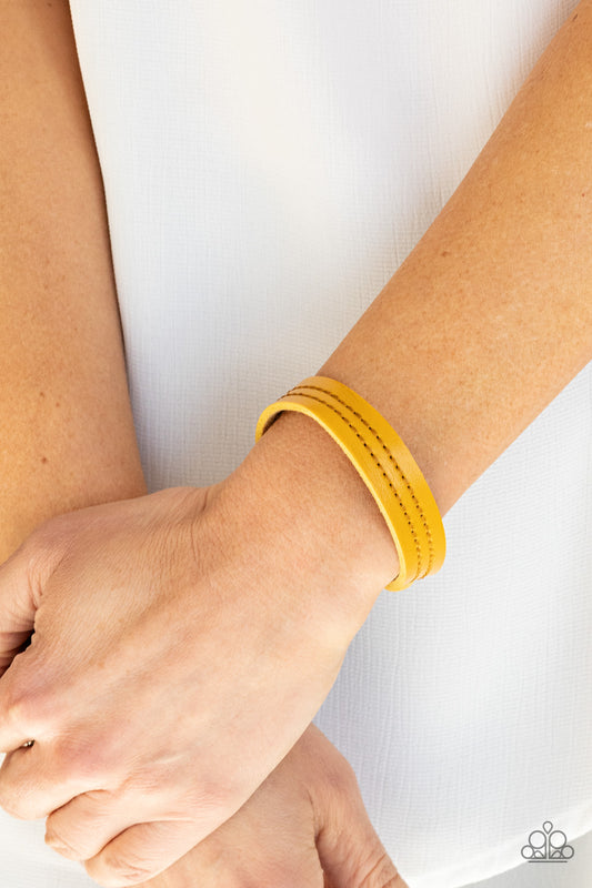 Life is WANDER-ful - yellow - Paparazzi bracelet