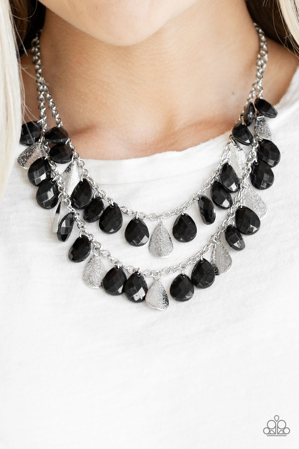 Life of the Fiesta-black-Paparazzi necklace