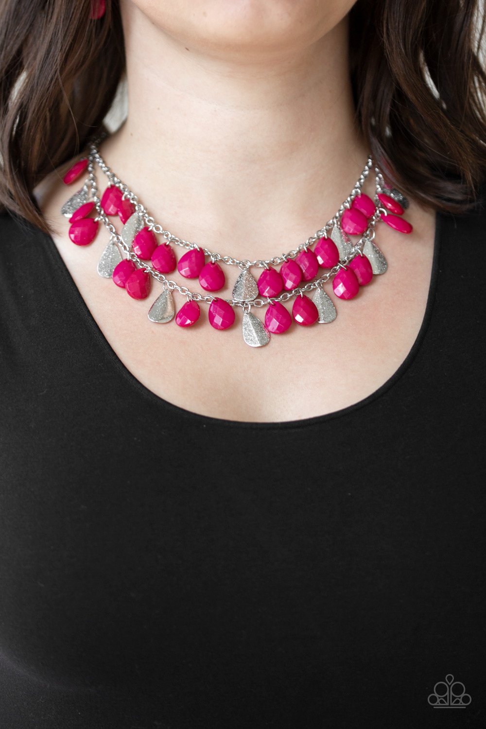 Life of the Fiesta - pink - Paparazzi necklace