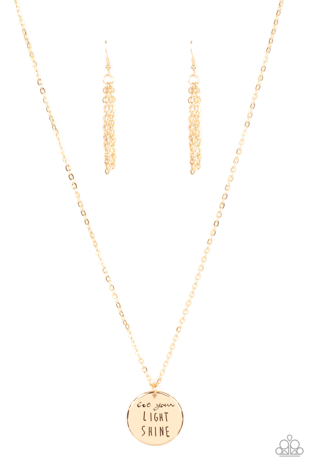 Light It Up - gold - Paparazzi necklace