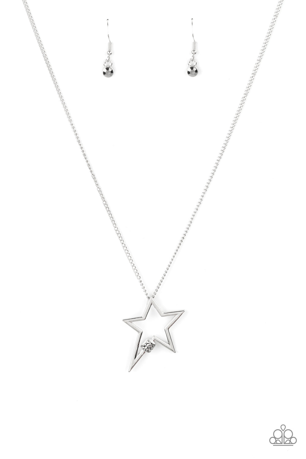 Light Up The Sky - silver - Paparazzi necklace