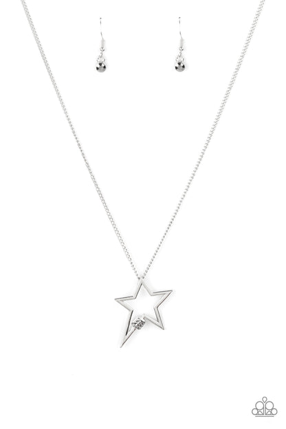 Light Up The Sky - silver - Paparazzi necklace