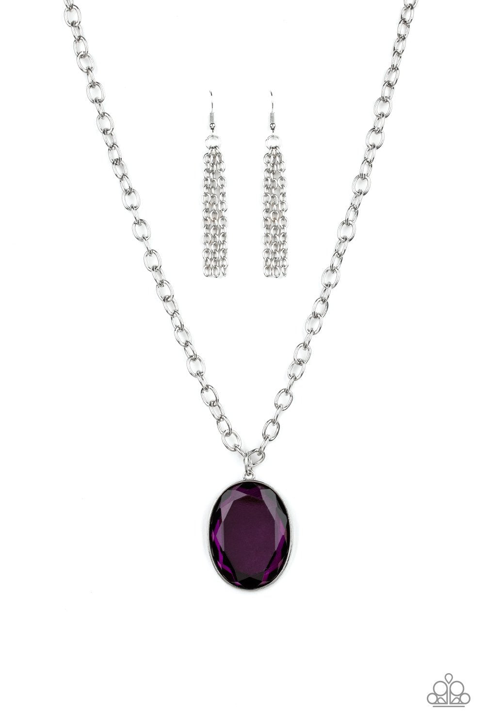 Light as HEIR-purple-Paparazzi necklace