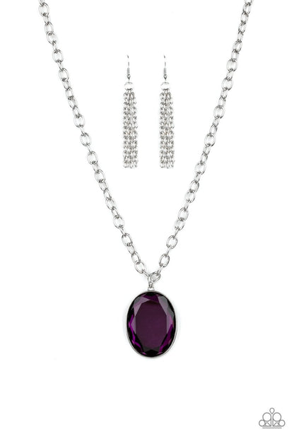 Light as HEIR-purple-Paparazzi necklace