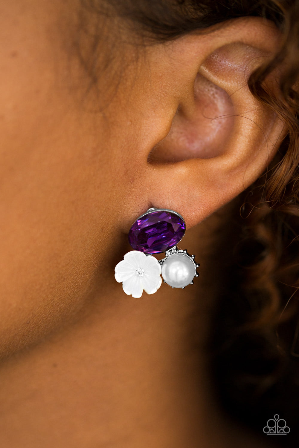 Lily Lagoon - purple - Paparazzi earrings