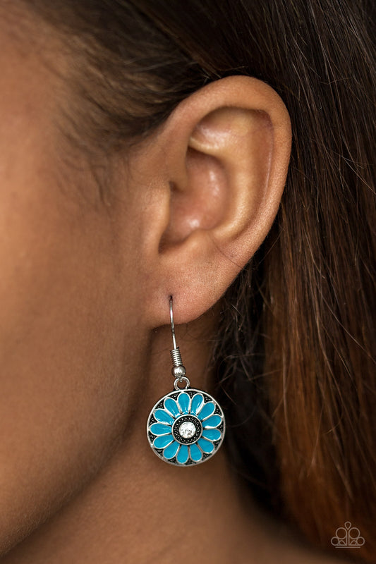 Lily Luau - blue - Paparazzi earrings