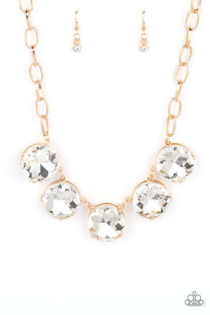 Limelight Luxury - gold - Paparazzi necklace