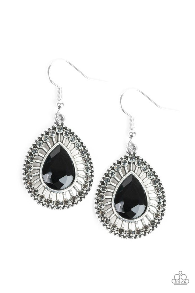 Limo Service - black - Paparazzi earrings