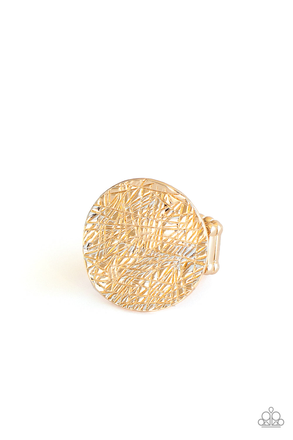 Lined Up - gold - Paparazzi ring