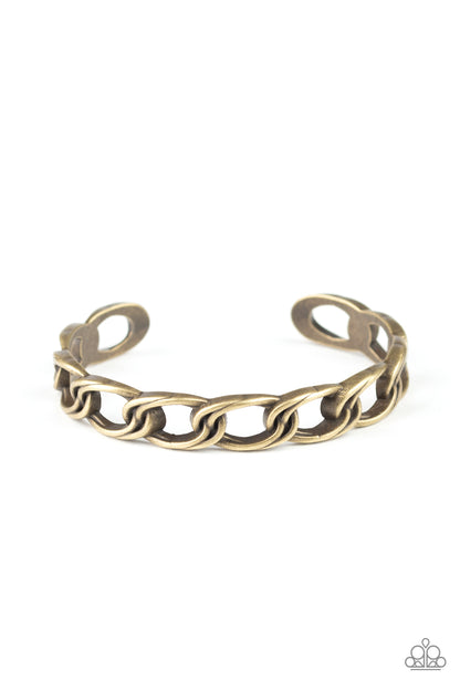 Link Tank - brass - Paparazzi bracelet